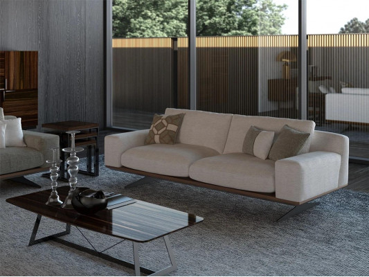 Luxus Polstermöbel Modern Dräisiichter Sofa Couch Wunnzëmmermöbel Polster Sofa