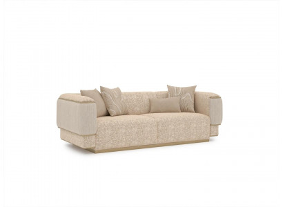 Dreesëtzeger Sofa Textil Wunnzëmmer Beige Polstermébel Luxus Sofas Canapé