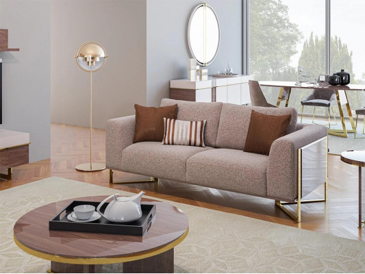 Modern Sofa Couch Zweisitzer Luxus Polstersofas Design Ariichtung Wunnzëmmer