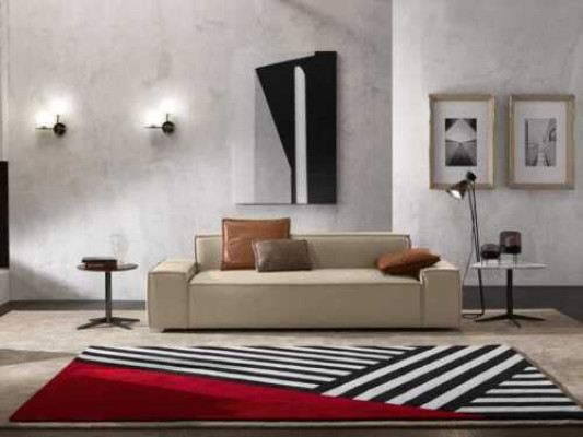 Wunnzëmmer Canapé 3 Sëtzen Sofa Miwwelen Holz Beige Polster Miwwelen Canapé Couchen Nei