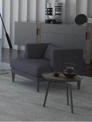 Grouss Wunnzëmmersett Drësëtzer Fotel Couchtischen Gro Holzmiwwelen