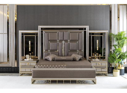 Bett Braun Eleganten Schlofschlofzëmmer Design Schéin Luxus Duebel Better