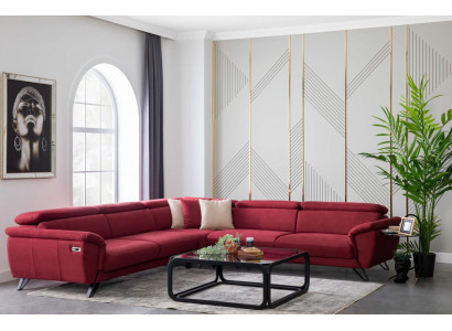 Routt L-Form Ecksofa Luxus Wunndlanschaft Polstermébel Wunnzëmmer Couch