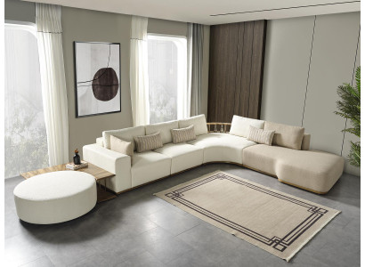 Wäisst Modern Ecksofa L-Form Couch Luxus Polstersofa Stuffmiwwel