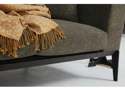 Modern Gréng Sofagarnitur Zweesëtzer Fotell Stoffer Mobiliar Grommel Luxus Set