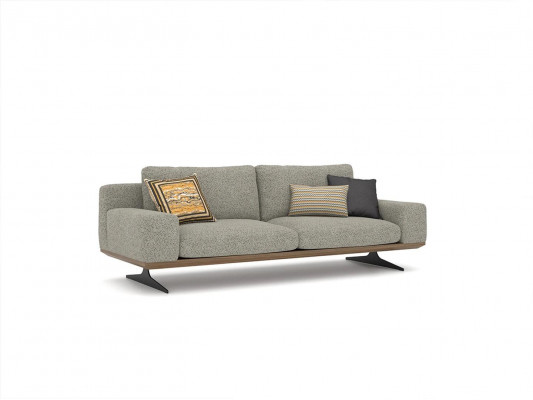 Sofagarnitur Gepolstert Miwwelen Sofa Wunnzëmmer 5stéck Couchtisch Holz Säitentisch Nei