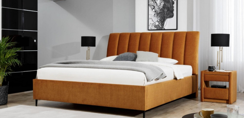 Luxus Säitendësch mat Spigel stilvoll Beige Kommode Modern Miwwele Design Set Nei