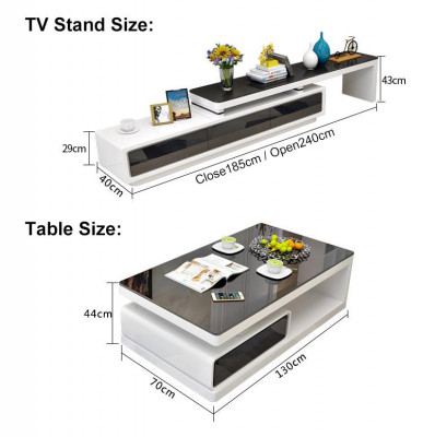 Designer Modern Sideboard Schwaarz-wäiss Kommode TV-Stänn Luxus