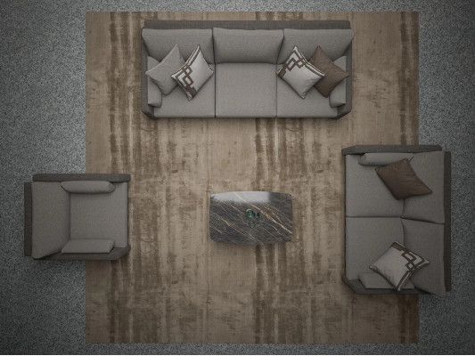 Grou Sofa-Garnitur 4-deeler Wunnzëmmer Fotell Ariichtung Luxus Design Sofas Nei