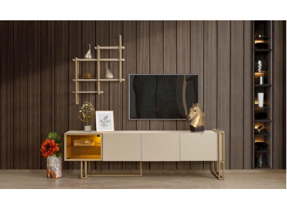 TV Lowboard Schaf Sideboard Kommode Bäischaf mat Regal