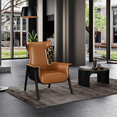 Luxus Eenzelsëtz Fautteuil Blo Wunnzëmmer Polsterfautteuil Miwwel Modern Design