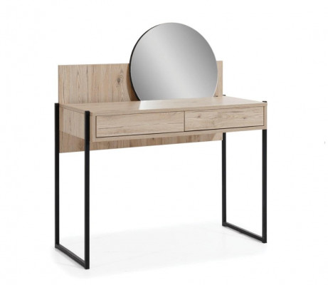 Make-up Dësch Beige Schlofkummer Spigel Miwwelen Design Elegant Luxus Schéin Nei