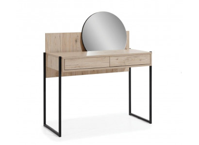 Make-up Dësch Beige Schlofkummer Spigel Miwwelen Design Elegant Luxus Schéin Nei