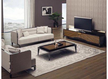 Polstermöbel Sofa Couch Designer 2x Dräisëtzer Sofas Modern Wäiss Ariichtung