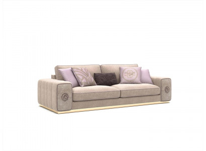Beige Dräisëtzer Canapé Couch Wunnzëmmer Gepolstert Miwwelen Ariichtung Nei Miwwelen