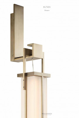 Wandlamp Steewunnzëmmer Schlofzëmmer Struktur a Messing Antik Bronze Finish nei
