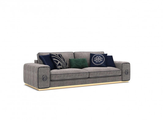 Modern gro Sofa Couch Luxus Miwwelen Wunnzëmmer Ariichtung Polstermoossen
