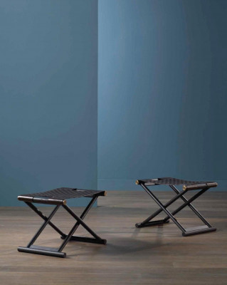 Klapphocker Hocker zum Zeklappen Bänk Reesstull Sëtz Hocker Gepolstert Design