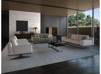 Wunnzëmmer Set 6tlg Luxus Sofagarnitur Modern Dräisëtzer Sofa Designer Polster
