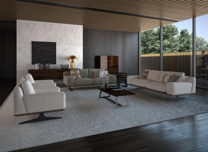 Wunnzëmmer Set 6tlg Luxus Sofagarnitur Modern Dräisëtzer Sofa Designer Polster
