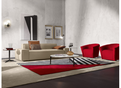 Sofagarnitur Sofa Luxus Garnitur Sofas Sessel 311 Sëtzer Modern Set Design Beige