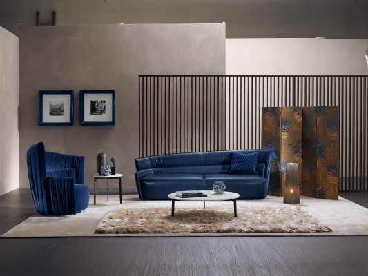 Luxus Canapé-Set Sofa Garnitur Sofas 3+1 Sëtz Fauteuil PRIANERA Sëtzgruppe