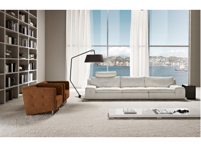 Sofa 4 Sëtzer Luxus Designer Couche Sofa Luxus Polstersofa Italienesch Miwwelen