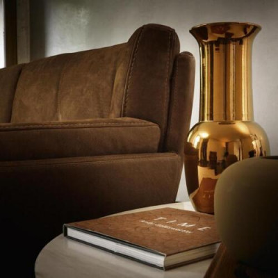 Luxus Sofa 3 Sëtz Couch Holz Miwwelen Drësëtzer Prianera Sofas Wäiss Couchen Lieder