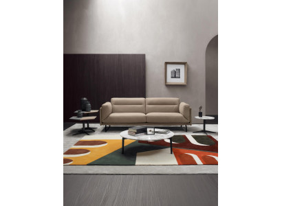 Luxus dräisëtzegt Sofa 3 Sëtz Sofaen Modern Miwwelen Couchen Beige Couch