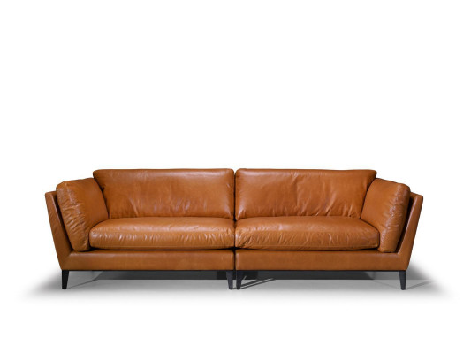 Sofa 3 Sëtzer Braun Luxus Design Miwwelen Wunnzëmmer Miwwelen Lieder Prianera Stil Neien