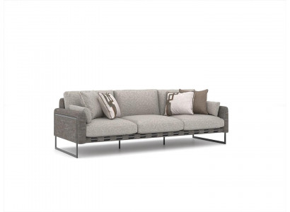 Wunnzëmmer Luxus Griis Drësëtz Sofa Ariichtung Modern Textil Design