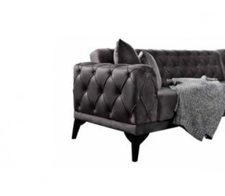 Modern Sofa Ecksofa Textil Wunnzëmmermébel Sofa L Form Gro Luxus Nei