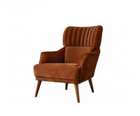Fauteuil Eenzelstull 1Sëtzer Designer Fauteuil Sëtzbezuch Stoff a bronger FaarfNei