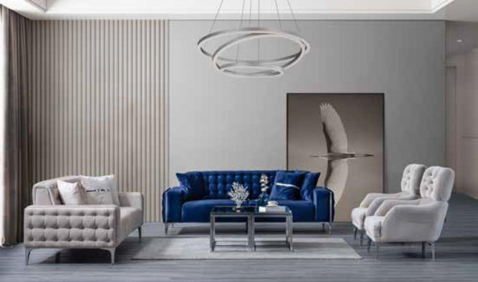 Fauteuil 1-Sëtz Sofas Stoffbedeckung modernen Stil Bequem Fauteuil Weesche Sëtz Nei