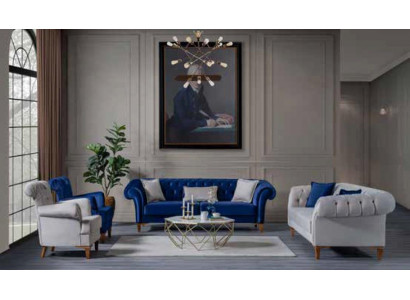 Wunnzëmmer Luxus Fauteuil Eenzelstull Modern Cocktailsessel Gepolstert Miwwelstéck