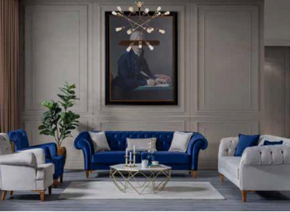 Wunnzëmmer Luxus Fauteuil Eenzelstull Modern Cocktailsessel Gepolstert Miwwelstéck