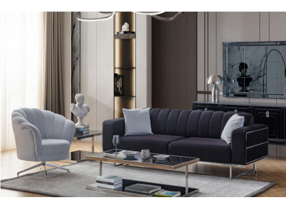 Sëtzgruppe Modern Textil Canapéë Designer Dräisëtzer Polstersëtz