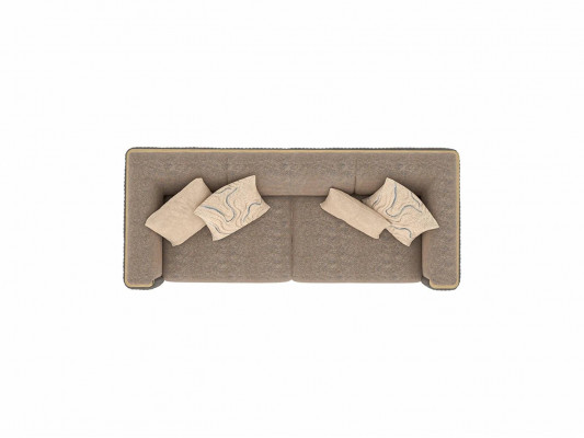 Grouen Dräisëtzer Sofa Luxusdesign Polsterméiwele Modern Wunnzëmmer Sofas Couch