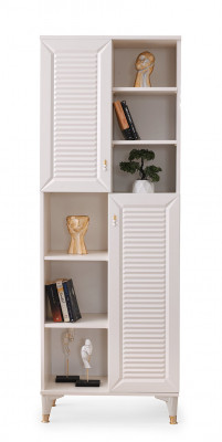 Jugendzëmmer-Set 4-Deeler Bett Nuetsdësch Kleederschaf Bicherregal Beige Eenfaarweg