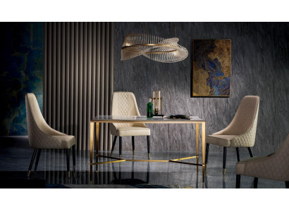 Iessdësch Desch Grupp Iesszëmmer Wunnzëmmer Dëscher Garnitur Holz Design