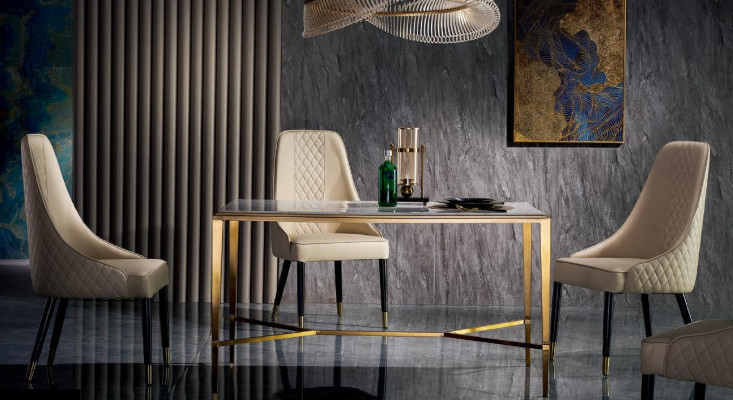 Iessdësch Desch Grupp Iesszëmmer Wunnzëmmer Dëscher Garnitur Holz Design
