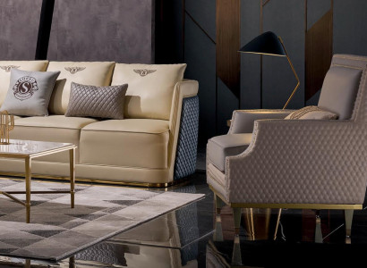 Sessel Design Canapé Sofa Sëtzgeleeënheet Lieder Lounge Club Polster Luxus Ouerensessel