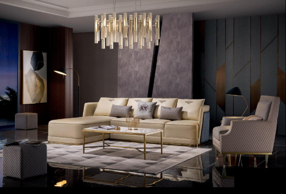 Sessel Design Canapé Sofa Sëtzgeleeënheet Lieder Lounge Club Polster Luxus Ouerensessel