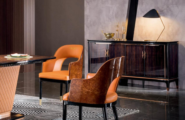 Stull Kinnekenlecht Polster 1 Sëtzer Modern Stil Still Einsitzer Orange