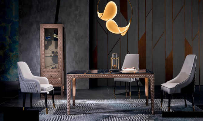 Iessdësch Dësch Iesszëmmer Wunnzëmmer Holz Design Dëscher Miwwelen Designer