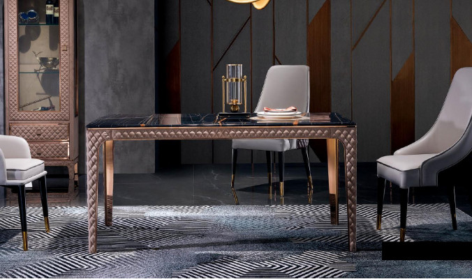 Iessdësch Dësch Iesszëmmer Wunnzëmmer Holz Design Dëscher Miwwelen Designer