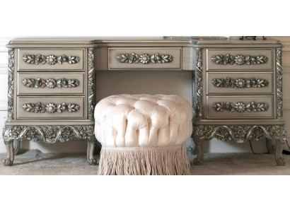 Konsolendësch Konsolendëscher Miwwelen Konsolen Kommode Sideboard Holz Faarf Sëlwer
