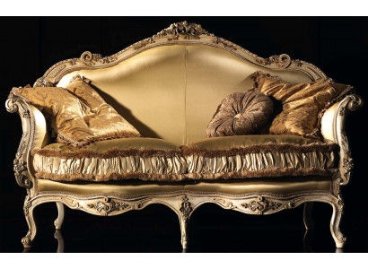 Canapé Zweesëtzer 2-Sëtzer klassesch Canapéën Luxusmiwwelen Canapéën Polsterkanapé Couch Nei