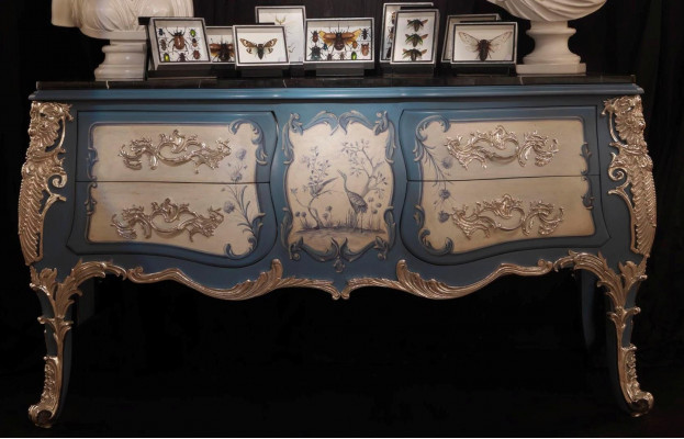 Kommode Sideboard Holz Schaf Italiendesign Luxus Miwwelen Echt Holz