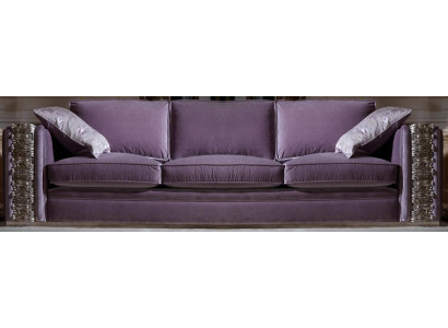 Klassesch Sofa Grouss XXL Couch Sofae Wunnzëmmer Textil Véiersëtzer Italienesch